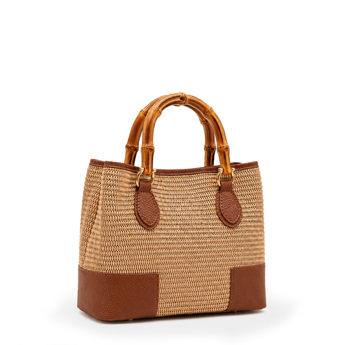 Borsa Maia Bambù Mid - Rafia