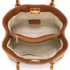 Borsa Maia Bambù Mid - Rafia