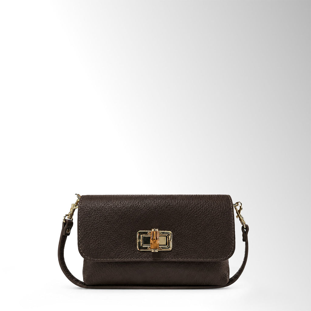Borsa Margot Pelle Bambù - Testa di Moro