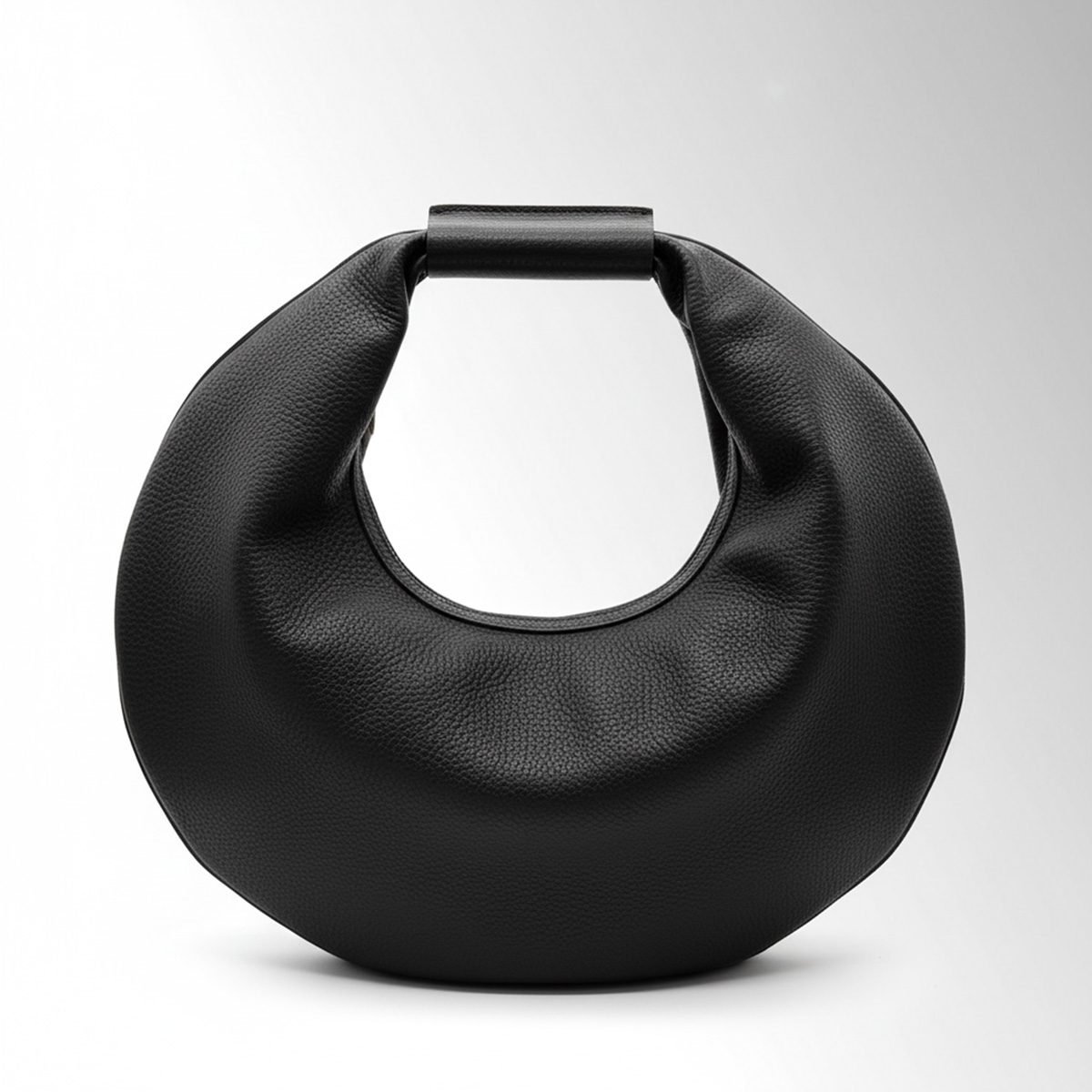 Borsa Moon - Nero Fior di Pelle