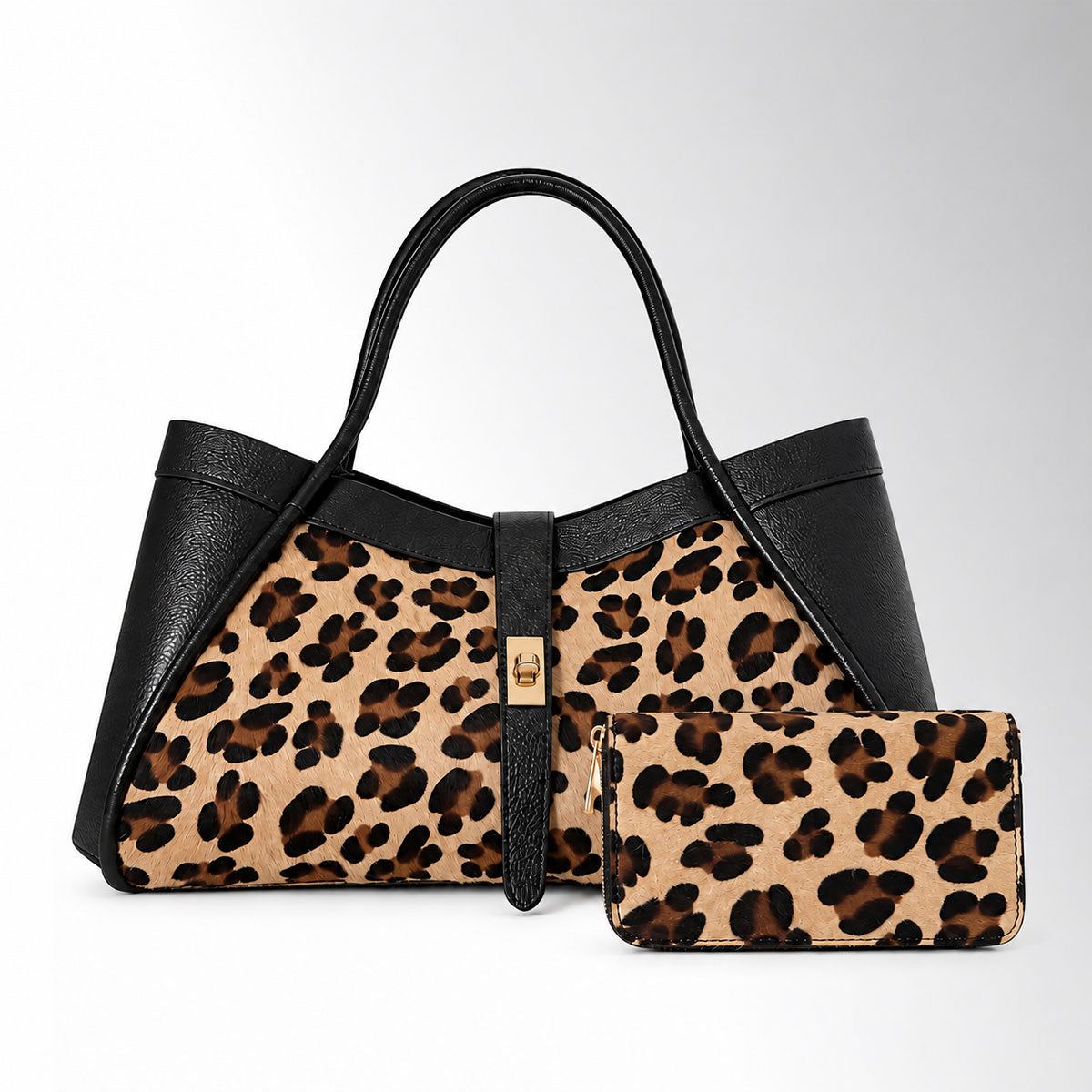 Borsa Nora Limited Animalier con portafogli abbinato
