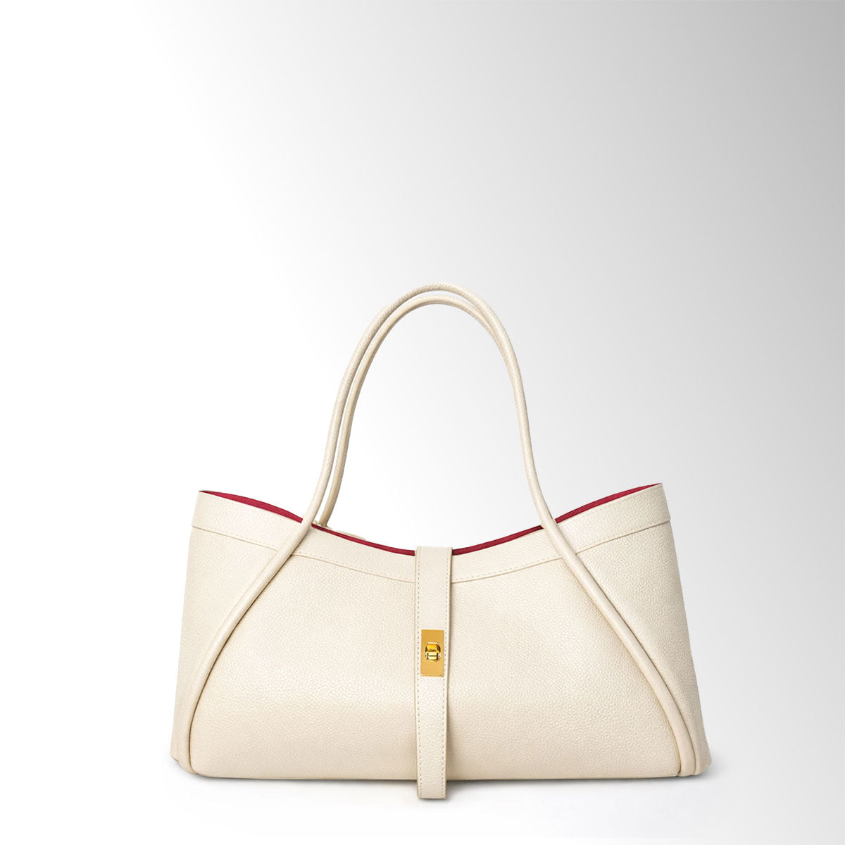 Borsa Nora mid - Latte interno rosso