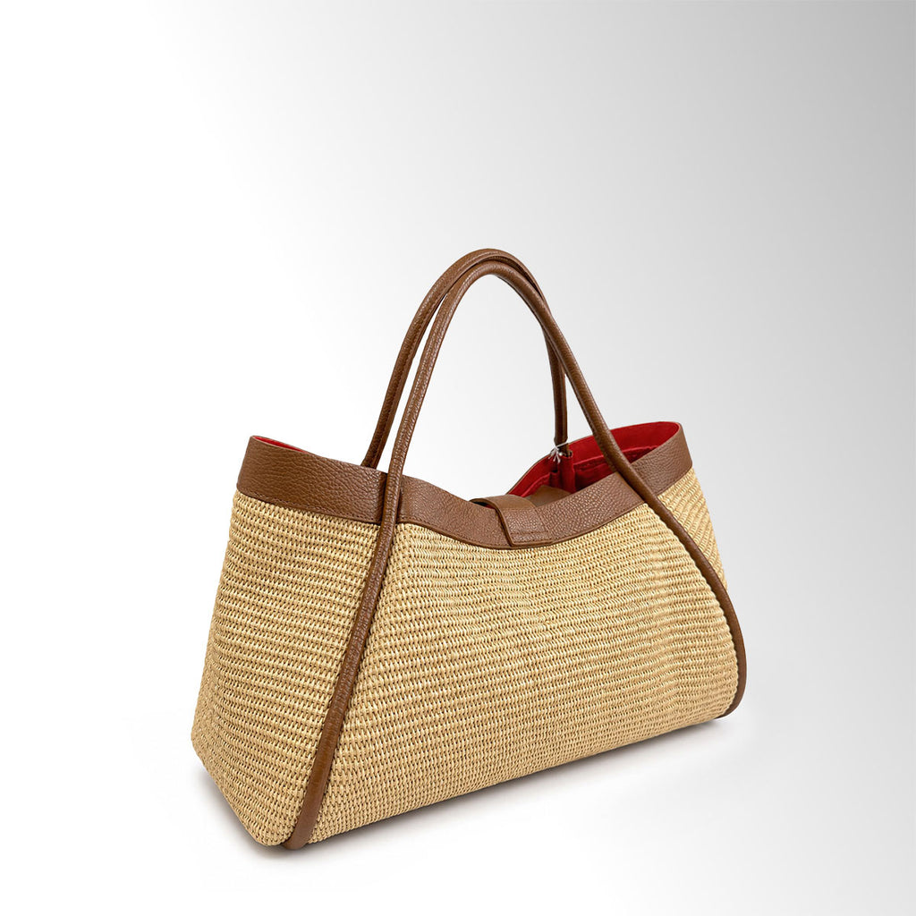 Borsa Nora mid Rafia