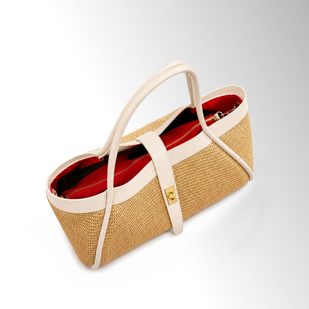 Borsa Nora mid Rafia