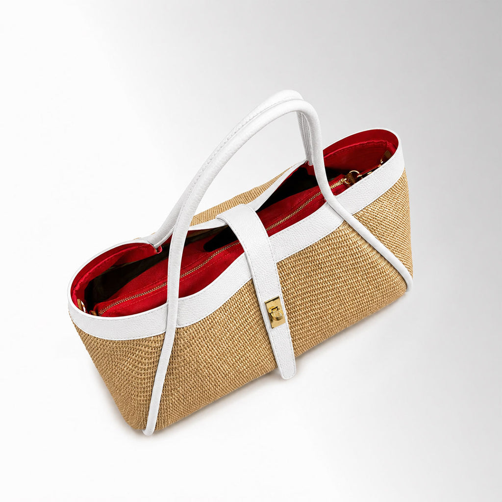 Borsa Nora mid Rafia