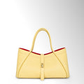 Borsa Nora mid - Giallo interno rosso
