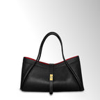 Borsa Nora mid - Nero interno rosso