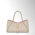 Borsa Nora mid - Taupe interno rosso