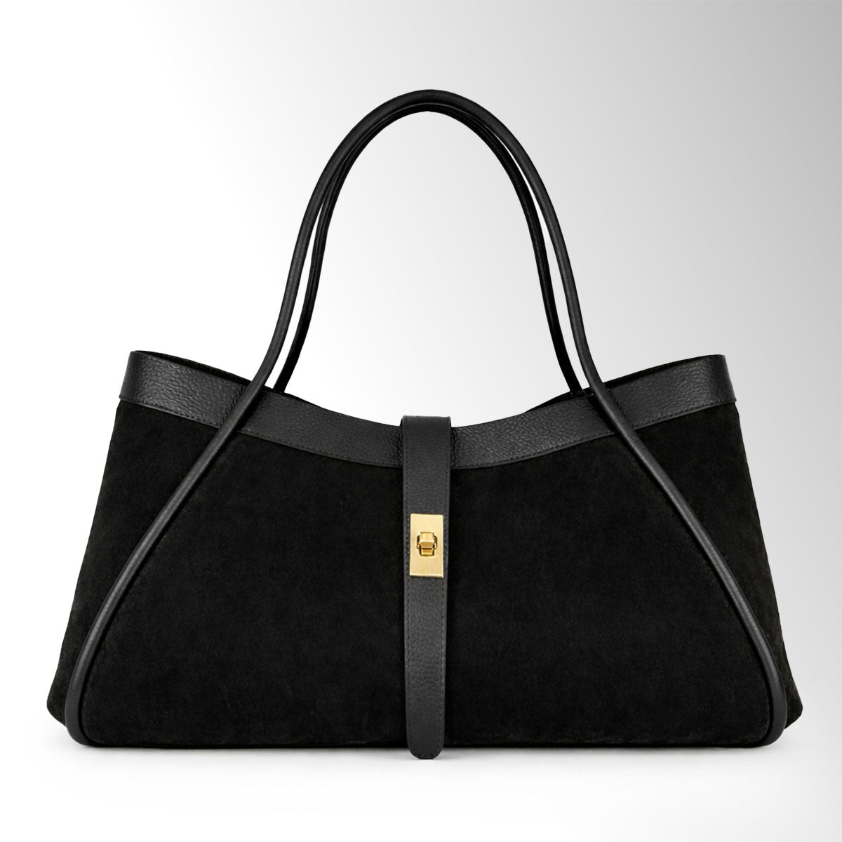 Borsa Nora Camoscio - Nero