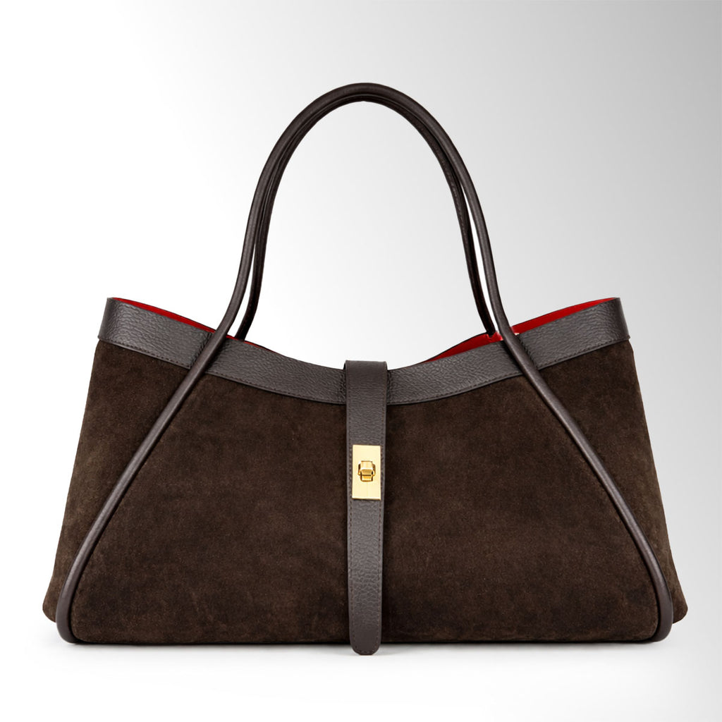 Borsa Nora Camoscio - Testa di Moro