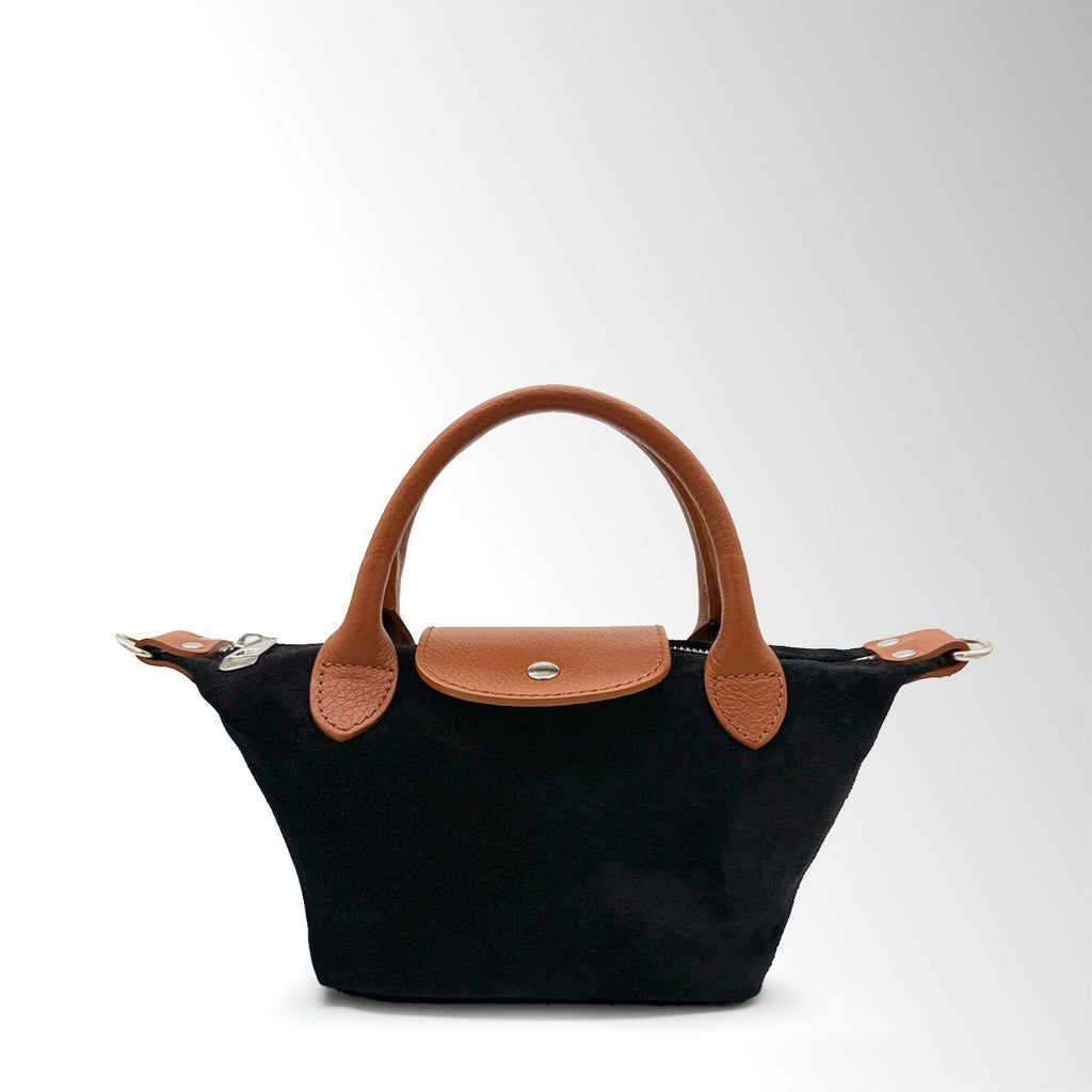 Borsa Pocket - Nero - Cuoio Pelle Scamosciata