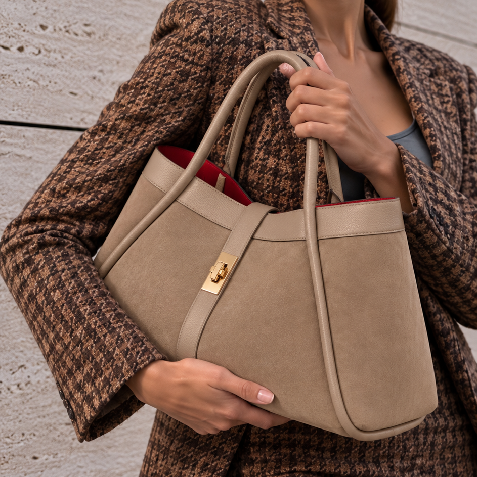 Borsa Nora camoscio