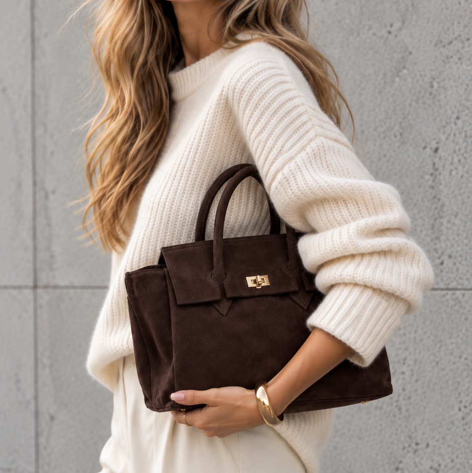 Borsa Emily camoscio