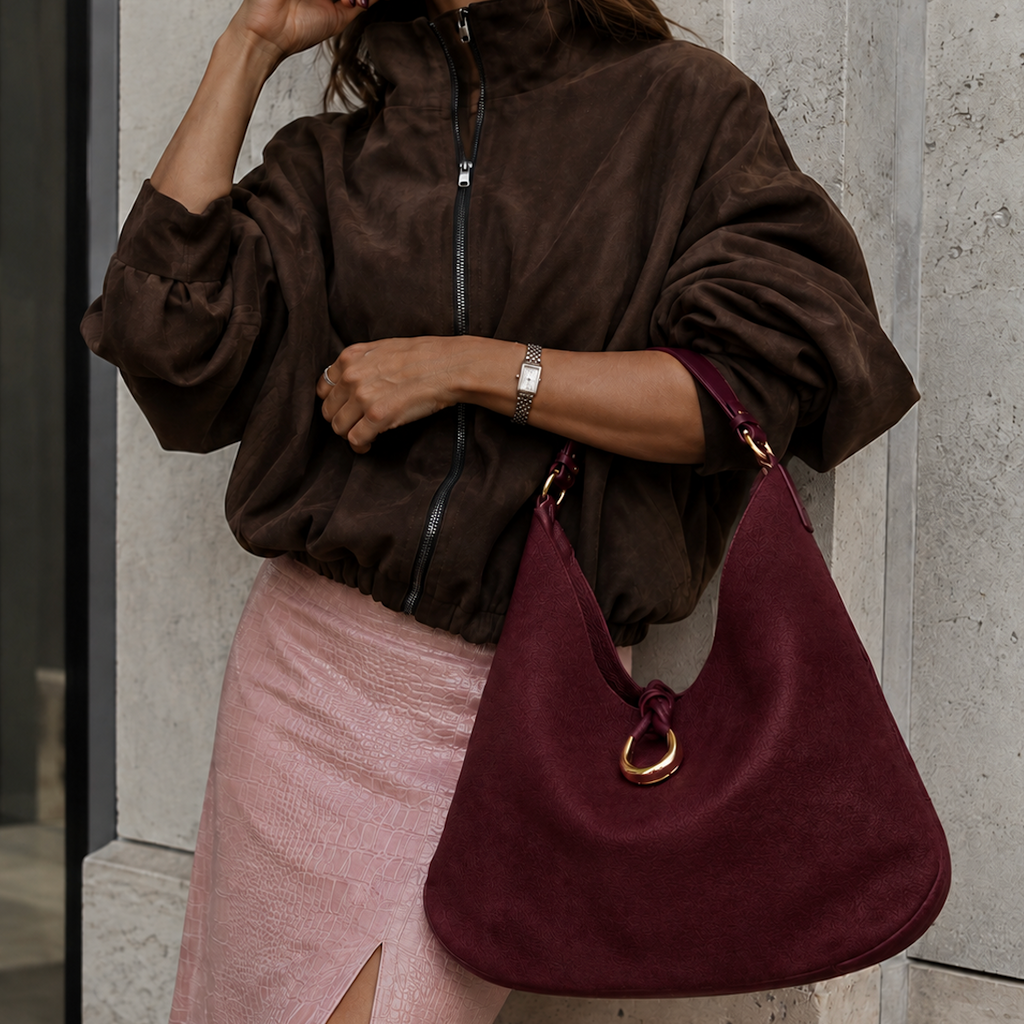 Borsa Shopper Chantal camoscio
