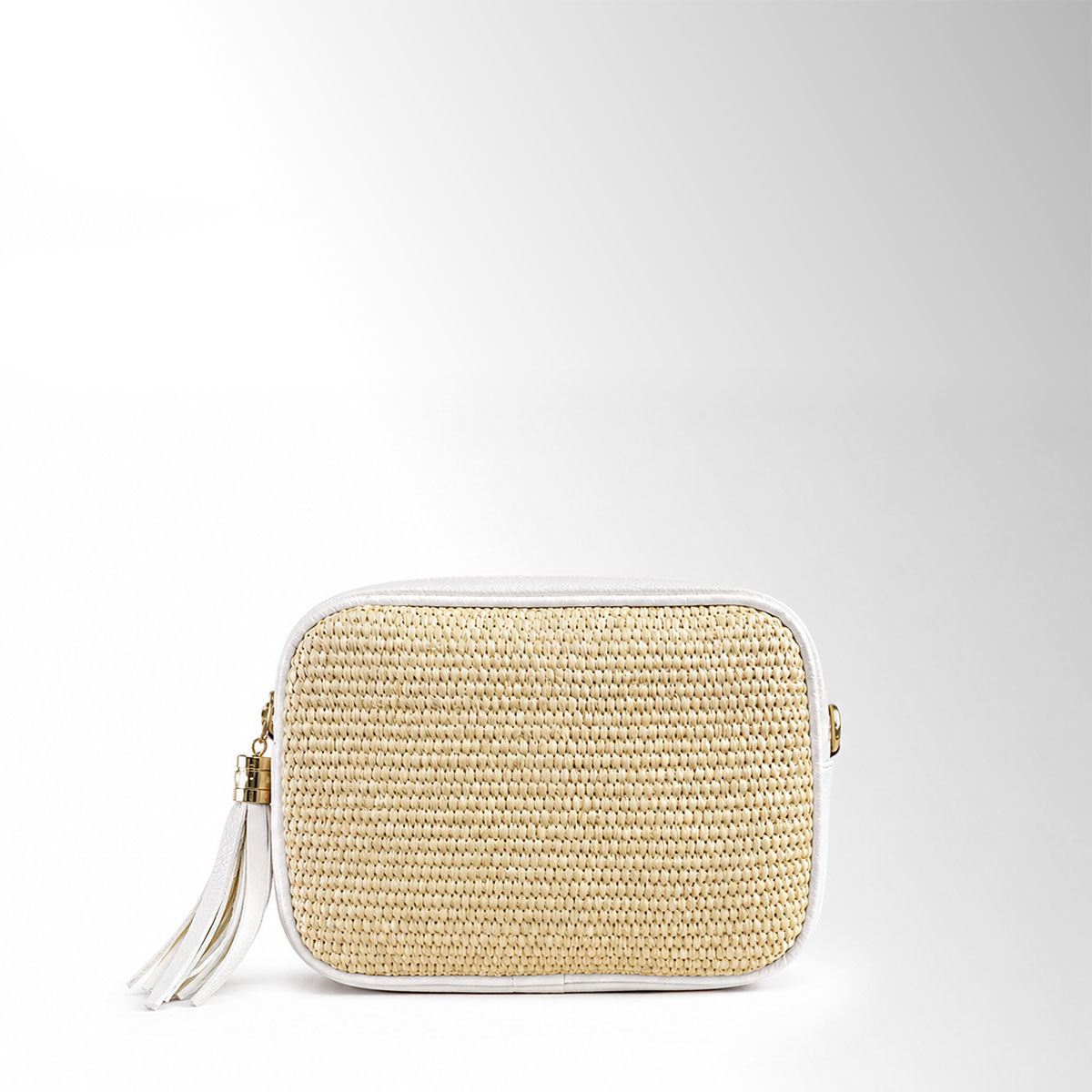 Borsa Soap Rafia - Rafia pelle Bianco