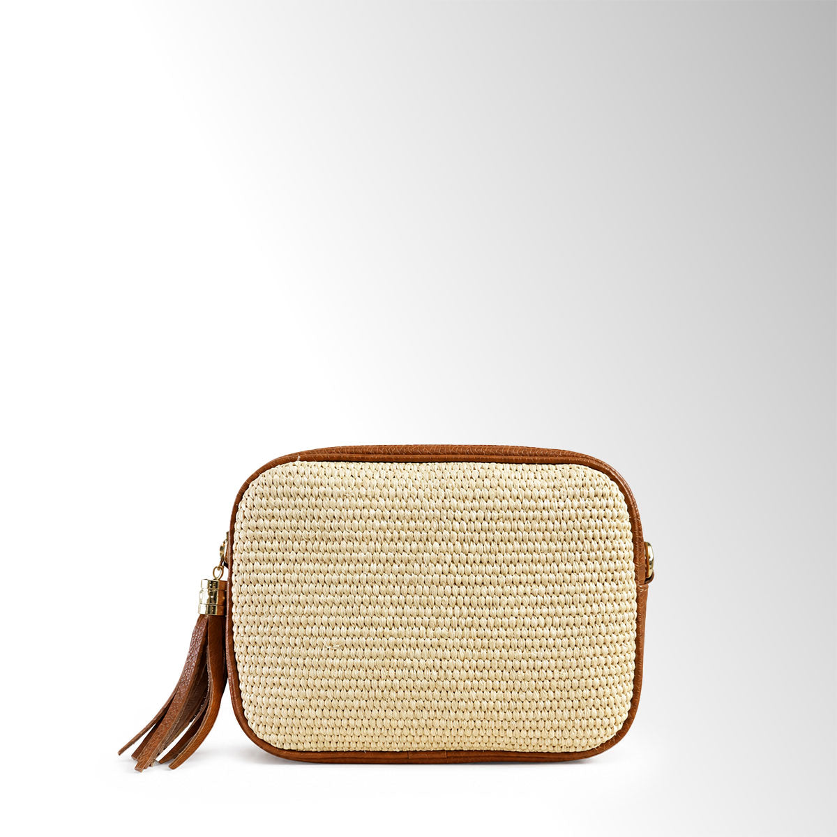 Borsa Soap Rafia - Rafia pelle Cuoio