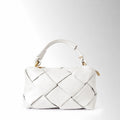 Borsa Trecy a intreccio - Bianco