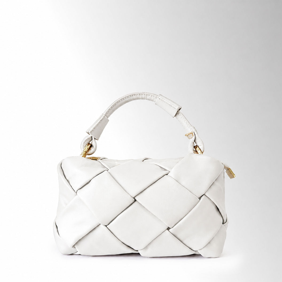 Borsa Trecy a intreccio - Bianco
