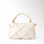 Borsa Trecy a intreccio - Latte