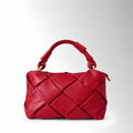 Borsa Trecy a intreccio - Rosso