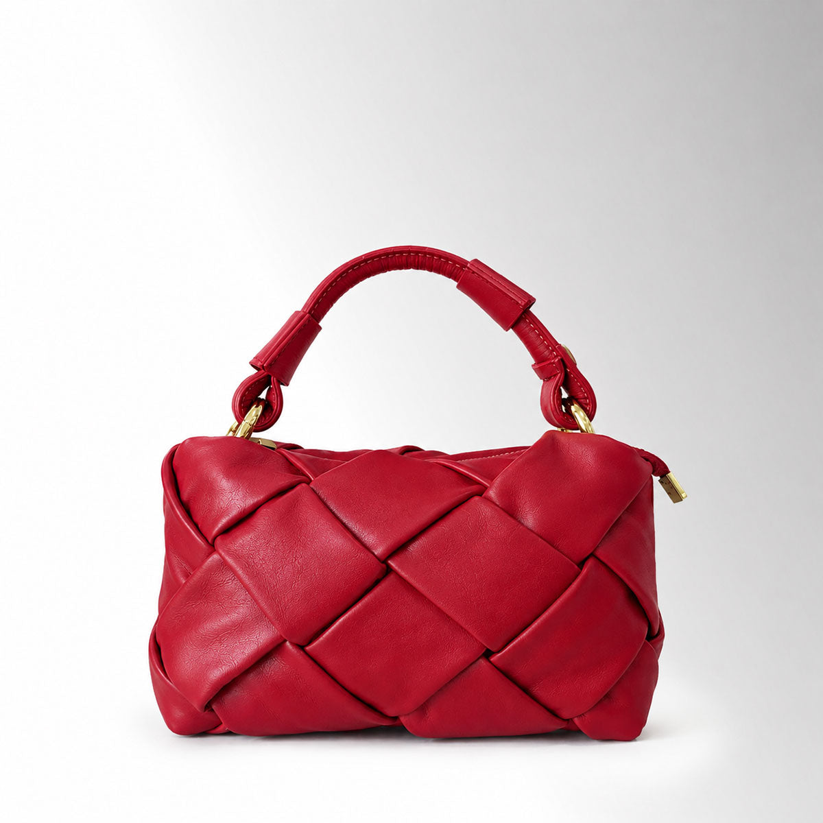 Borsa Trecy a intreccio - Rosso