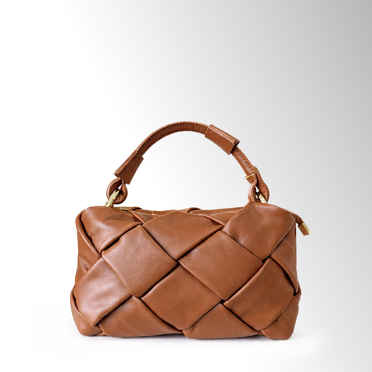 Borsa Trecy a intreccio - Cuoio