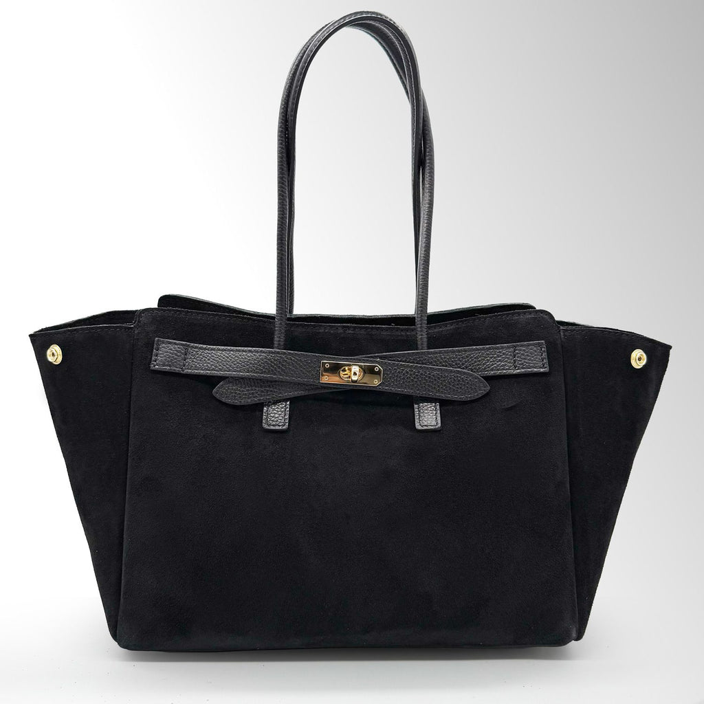 Borsa Victoria Camoscio - Nero camoscio