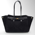 Borsa Victoria Camoscio - Nero camoscio