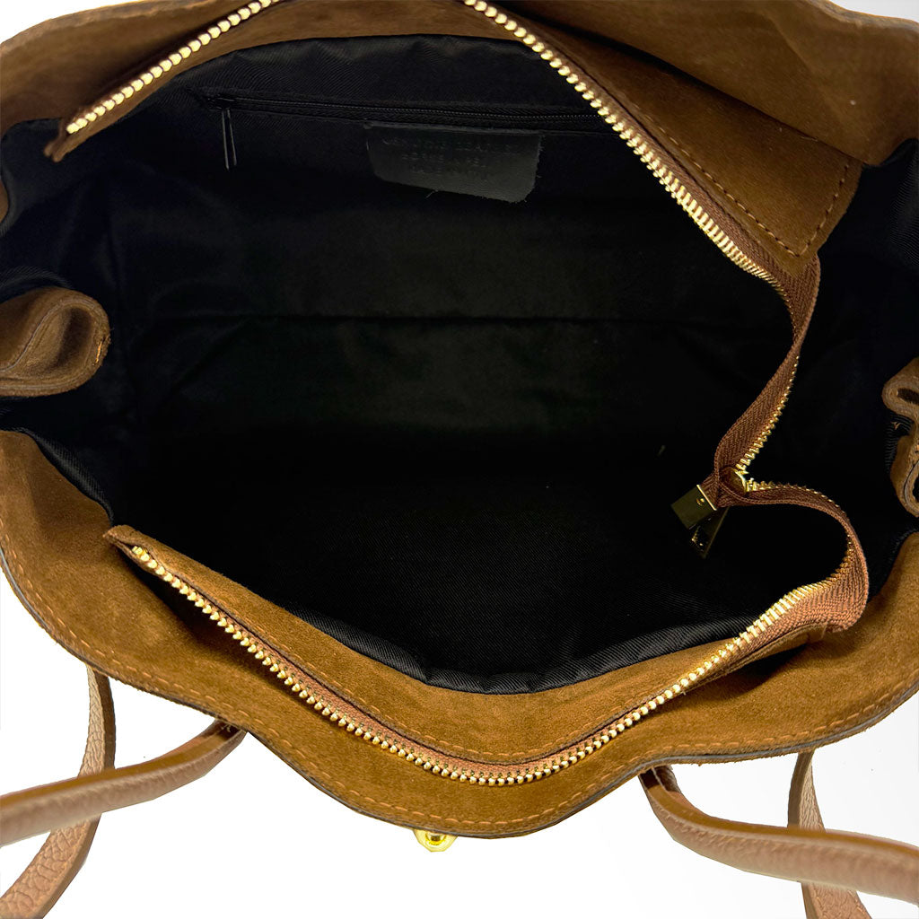 Borsa Victoria camoscio