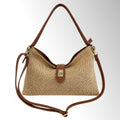 Borsa Zara in Rafia - Rafia pelle cuoio