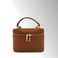 Borsa Beauty Bag - Cuoio Scuro